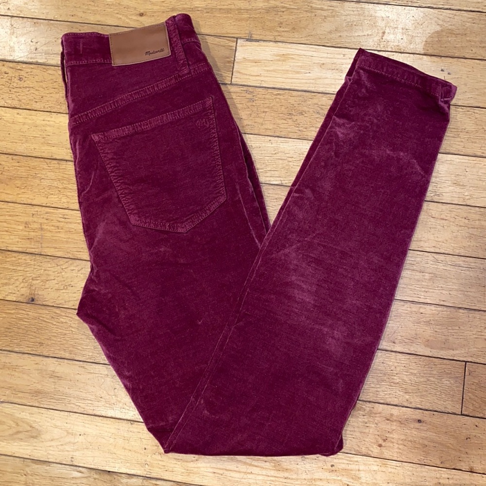 Madewell Velvet pants bottoms denim jeans